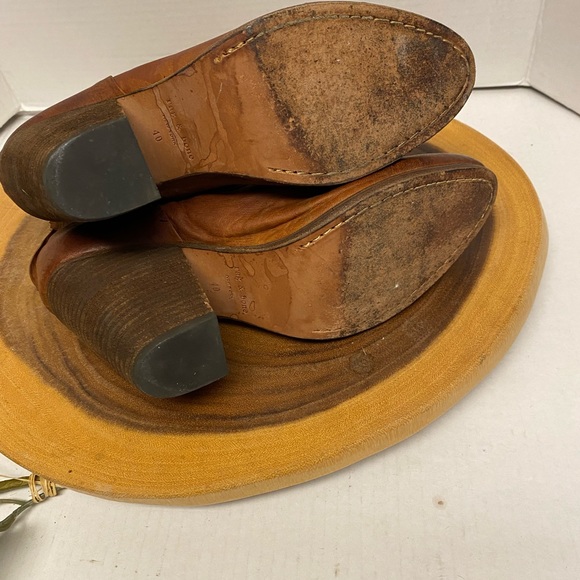 Rag & Bone Distressed Rustic Leather Heeled Ankle Boots - Picture 8 of 12